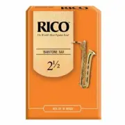 Rico Baritone Saxophone Reeds, Strength 2.5, 10-pack