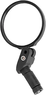Yardwe 1Pc Folding Bike Rearview Mirror Handlebar Convex Mirror for Mountain and Road Cycling Fits for Commuters and Scooter Riders