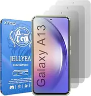 [JELLYEA] Matt Matte Film for Samsung Galaxy A13 / A13 5G / A04S [3-Pieces] Tempered Glass Matte Anti-Glare Anti-Scratch Anti-Bubble 9H Matte Screen Protector for Galaxy A13 / A04S, 6.48 Inches