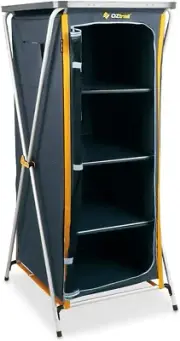 Oztrail 4 Shelf Storage Deluxe Camping Folding Cupboard