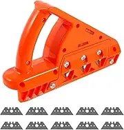 Plasterboard Fast Cutter Precise 45° 60° Gypsum Board Chamferer with 10 Blades Plasterboard Edger Drywall Edge Hand Plane Gypsum Board Angle Planer for Drywall Plasterboard Generic.(60°,orange)