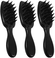 SAFIGLE 3Pcs Scalp Massager Brush Soft Shampoo Scrubber for Dandruff Removal Comfortable Hair Cleaning Exfoliator Durable Scalp Stimulator for Enhanced Circulation and Health