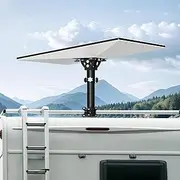 Starlink Mount Gen 3 for RV Ladder/Roof Rack, with 160° Adjustable Pipe Adapter, Starlink Gen 3 Mount for Pole/Roof/RV/Railing Mounting (Fits 0.9-1.1" Poles)