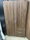Priceworth Wardrobe 2 Door 3 Drawer - Walnut