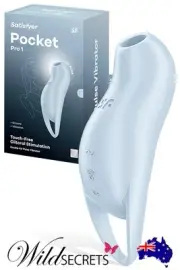 NEW Satisfyer Pocket Pro 1 Mini 3.9 inch Air Pulse Clitoral Stimulator, Sex Toy