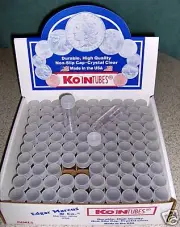 100 KOIN Dime Coin Tubes BRAND NEW Mercury storage 10c