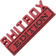 Shitbox Car Sticker | 3D Creative Decal | Humorous Auto Rear Decoration Self-Adhesive For Truck Vehicle Automotive | Unique Sticker For Personalizing And Trucks Outdoors