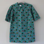 NWT Bonpoint Girls Jasmine Mod Shift Dress Emerald Blue Green Floral Print 12