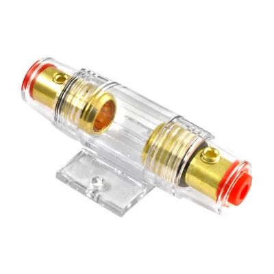 Gold Plated Universal 4 or 8 Gauge Input / Output In-line AGU Fuse Holder