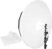 Generic White Parabolic Umbrella Front Diffuser Cover 180cm 70 inch Light Diffuser Fabric Cover Cloth Sheet，for Photography Umbrella Softbox