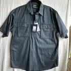 Bisley Workwear Cotton Drill Closed Front Shirt Bottle Green 102cm BSC1433