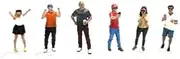 American Diorama AD-2420 1/64 Figures Fanatics Set of 6