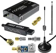 NESDR Smart HF Bundle: 100kHz-1.7GHz Software Defined Radio Set for HF/UHF/VHF Including RTL-SDR, Assembled Ham It Up Upconverter, Balun, Adapters & Cables
