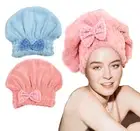 Towel Head Wrap, 2 Packs Microfiber Hair Towel for Women, Wrap for Curly & Qu...