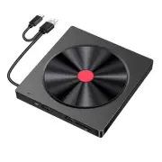 External Optical Drive Laptop CD Burner USB Movie Disk DVD Player ABS 1Set B3H9