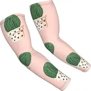 [FSCEV] Cactus Pink Sun Protection Arm Sleeves Outdoor Essentials Cooling Compression Golf Hiking Cycling