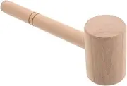 LOLIPPYY Leather Carving Tools with Wood Handle Precision Craftsman Hammer for DIY Leatherworking and Engraving Projects Durable Rawhide Mallet for Intricate Leather Crafting