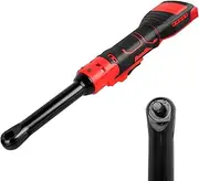 3/8" Extended Cordless Ratchet Wrench for Milwaukee M18 18V Series Batteries, Extended 16cm Long Rod, 320 RPM, 80N.m Electric Ratchet Wrench with Built-in LED Light