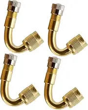 Milisten 4pcs Valve Stem Extensions Durable Tire Valve Adaptor for Cars and Motorcycles Easy Installation Compact Design for Emergency Tire Maintenance