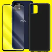 Anti-Bubble Heavy-Duty Screen Protector and TPU Case for NUU Mobile A9L S6303L