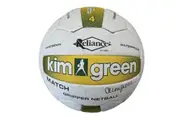 Kim Green Match Gripper Netball Hand Sewn Waterproof Net Ball Official Size 4