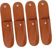 GLSTOY 4 pcs PU Harmonica Case Compact Storage Pouch for Harmonicas Lightweight Protector for Travel and Outdoor Use Durable and Stylish Design