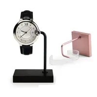 在飛比找蝦皮購物優惠-5Cgo專櫃台手錶展示架玫瑰金黑色手錶座黑金屬材質櫥窗展示專