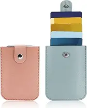 [RTRTGS] Mini Women's Wallet Card Holder Slim Wallet PU Leather Credit Card Holder with Coin Compartment, RFID Protection Purse Ladies Small