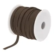 1/4 Inch Double Fold Bias Tape Continuous Bulk Bias Tape (Brown 25 Yards)