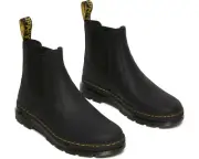 Dr. Martens Z121118 Black Wyoming Leather Embury Chelsea Boots Size M10 W11
