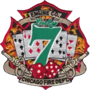CHICAGO FIRE DEPARTMENT HOUSE PATCH: Engine 7, Lucky Number 7