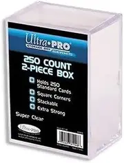 Ultra PRO All Team 2-Piece Storage Box, 250 Count, Clear
