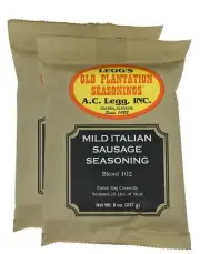 Italian Sausage Seasoning Pack of 2 8 Ounce Bags No MSG for Meat Making