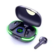 TWS Wireless Bluetooth Headset with Mic LED Display Earbuds Wireless Headphones