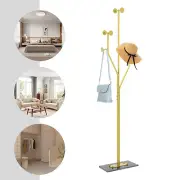 Coat Rack Iron Hat Bag Tree Free Standing Clothes Hanger Holder Hooks Organizer