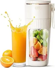 Daseeme Portable Blender for Shakes and Smoothies 10 s and USB Cordless Personal Blender 12 OZ 1500mAh Battery Handheld Juicer Cup with Straw Ice Crushing for Home Travel Sports Office