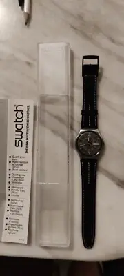1988 Vintage Swatch Gent Original TIGER MOTH New GX710E Lume Dial needs battery
