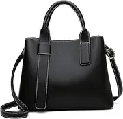 [JESSWOKO] Luxury Leather Handbag Womens Purses Top-handle Bag Large Tote Bags Shoulder Bag Designer Handbags for Women