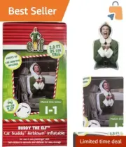 Hilarious Buddy the Elf Inflatable Decoration for Cars - Perfect Holiday Cheer!