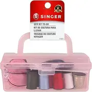 [Singer] 01923 Mini Pink Toolbox Sewing Kit, 2.75" x 1.95" x 4.50"