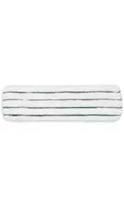 10 Pack- 3M 18'' Microfiber Flat Mop Head Finish Pad W/ Green Scrubbers 55594