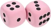 Toddmomy 2Pcs Large Eva Number Learning Dice Party Prop for Fun Drinking Games Lawn Activities and Educational Play for Themed Events
