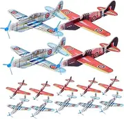 Gogogmee 36Pcs Creative Airplane for Portable Glider Planes Fun Outdoor Flying Engaging and for Hand Eye Coordination and Active Play Random Color