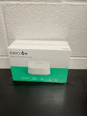 Eero 6+ Plus R010111 Dual Band Mesh Wi-Fi 6 Router Ax3000 1500 Sqft NEW SEALED