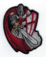 CRUSADER ST GEORGE HAT VEST PATCH MORALE US ARMY MARINES NAVY AIR FORCE SHIELD