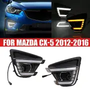 Fit 2012-2016 Mazda CX-5/CX5 LED DRL Front Daytime Running Light Fog Turn Lamp (for: Mazda)