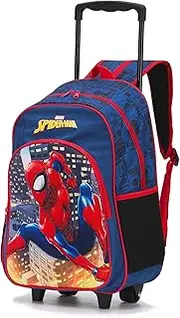 [Marvel] SPIDERMAN 17 INCH EVA TROLLEY BACKPACK TROLLEY BACKPACK, BLUE/RED, 48 cm (H) X 29 cm (W) X 15 cm (D)