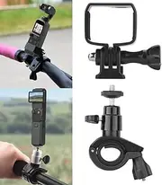 Coyktonty Bicycle Mounting Bracket for DJI OSMO Pocket 3,Bicycle Handlebar Adapter Bracket Accessory Set Angle can be Adjusted Freely Compatible DJI OM6/OM5/INSTA360 X3 X2
