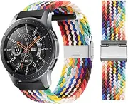 T Tersely Band for Samsung Gear S3 Frontier/Gear S3 Classic,for Samsung Galaxy Watch 3 45mm,Adjustable Stretchy Braided Nylon pride Wristband straps for Samsung Galaxy Watch 46mm