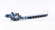 1:50 7x8 Steerable Trailer -- Metallic Blue -- Drake Truck ZT09076